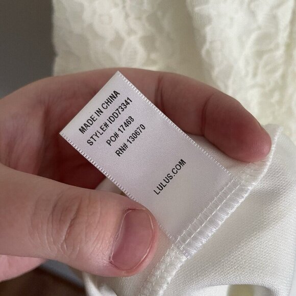 Lulus Women S Ivory Floral Lace Sleeveless High Neck Open Back Mini Dress - Picture 10 of 10